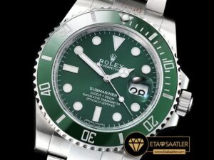 ROLSUB0230B -Submariner 116610LV 904L SSSS Green V8 Noob SA3135 - 01.jpg